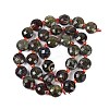 Natural Dragon Blood Beads Strands G-B094-A21-01-4