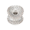 Brass Micro Pave Cubic Zirconia Beads KK-F921-05P-2