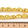 Electroplate Glass Beads Strands EGLA-V001-04E-4