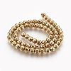 Electroplated Non-magnetic Synthetic Hematite Bead Strand G-E498-12A-01-2
