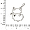 Brass Pendant Cabochon Settings KK-S521-17F-P-3