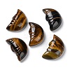 Natural Tiger Eye Carved Healing Moon with Human Face Figurines G-B062-06A-1