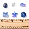 48Pcs 6 Styles Transparent Glass Beads GLAA-FP0001-17-3