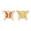 Real 18K Gold Plated 304 Stainless Steel Rhinestone Pendants STAS-A084-24G-01-1