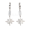 Star 304 Stainless Steel Dangle Earrings EJEW-L283-077P-1