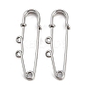 304 Stainless Steel Safety Pins Brooch Findings STAS-K252-05A-P-1