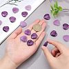 20Pcs Heart Dyed Natural Striped Agate Heart Palm Stone G-FH0001-20-4