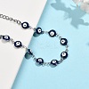 304 Stainless Steel Link Chain Bracelets BJEW-K265-007P-02-4