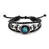 Imitation Leather Triple Layer Multi-strand Bracelets FS-WGC42D3-08-1