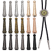 18Pcs 9 Colors Zinc Alloy Cord Ends FIND-GA0008-01-1
