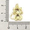Brass Micro Pave Cubic Zirconia Pendants FIND-Z023-03C-3