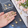 10Pcs Rack Plating Brass Pendants KK-BBC0016-12-3