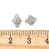 Brass Micro Pave Cubic Zirconia Connector Charms KK-U056-36P-3