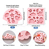 2Pcs 2 Styles Sea Animal Food Grade Silicone Molds SIL-TA0002-16-3