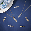 12Pcs 2 Colors 201 Stainless Steel Pendants STAS-UN0044-48-4