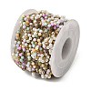 Handmade 304 Stainless Steel Beaded Chains CHS-L031-11G-03-3