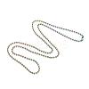Ion Plating(IP) 304 Stainless Steel Ball Chain Necklaces X-NJEW-L149-B03-M-3