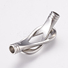 Tarnish Resistant 304 Stainless Steel Magnetic Clasps with Glue-in Ends X-STAS-L189-14P-2