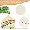 Unfinished Wood Slices WOOD-WH0024-140-4