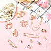 28Pcs 28 Styles Plastic Imitation Pearl Beads Brooch JEWB-YW0001-05-5