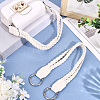 2Pcs Braided PU Leather Handles PURS-CL0001-18A-4