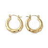 Rack Plating 304 Stainless Hoop Earrings for Women EJEW-Z026-37G-1