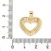 Brass Micro Pave Cubic Zirconia Pendants KK-D426-21E-G-3