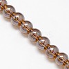 Electroplate Crystal Glass Round Beads Strands EGLA-F037-8mm-A-2
