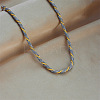 4MM 304 Stainless Steel Rope Chain Necklaces NJEW-Z095-01GP-02-2