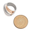 304 Stainless Steel Wide Finger Ring for Unisex RJEW-Z076-03P-04-5