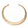 Iron Open Cuff Snake Chain Choker Necklaces for Women NJEW-M085-05G-1