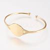 Brass Cuff Bangle BJEW-P168-B11-1