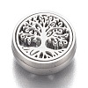 304 Stainless Steel Diffuser Locket Aromatherapy Essential Oil AJEW-N025-03P-5