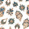 36Pcs 6 Styles Alloy Enamel Connector Charms FIND-FS0004-46C-3