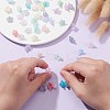 200Pcs 10 Colors Opaque Acrylic Bead Caps OACR-CJ0001-43-3