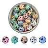 WEWAYSMILE 50Pcs 5 Styles 15mm Silicone Round Beads Making Kit JX486A-1
