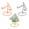 3Pcs 3 Styles Iron Raw Stone Display Holder ODIS-PH0009-13-1