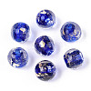 Handmade Gold & Silver Foil Glass Beads FOIL-N030-03A-01C-1