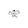 Non-Tarnish 304 Stainless Steel 12 Constellations/Zodiac Signs Open Cuff Ring for Women RJEW-S405-156P-H-1