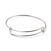 Non-Tarnish 304 Stainless Steel Expandable Bangle for Girl Women BJEW-C003-03P-1