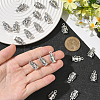 40Pcs Tibetan Style Zinc Alloy Pendants Sets TIBEP-SC0003-35AS-4