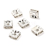 Brass Rhinestone Spacer Beads KK-I362-01C-01S-2