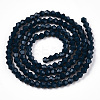 Opaque Solid Color Imitation Jade Glass Beads Strands EGLA-A039-P2mm-D09-3