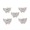 Brass Micro Pave Cubic Zirconia Pendants KK-E068-VB285-4