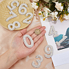 Adhesive Bandage Embroidery Cloth with Resin Imitation Pearl Iron On/Sew On Patches DIY-WH0589-68-3