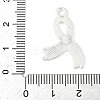 No To Drugs Red Awareness Ribbon Theme Alloy Enamel Pendants LS-ENAM-C026-02A-S-3