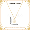 2Pcs 2 Colors 304 Stainless Steel Hollow Rose Pendant Necklaces Set for Women NJEW-AN0001-87-2