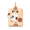 Printed 304 Stainless Steel Pendants SA-CBA4D1F-09G-B-1