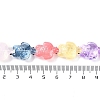 Transparent Glass Enamel Beads Strands GLAA-B021-06A-4