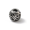 304 Stainless Steel European Beads STAS-H238-09K-AS-1